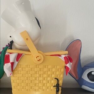 Charming Yellow Kids Picnic Basket